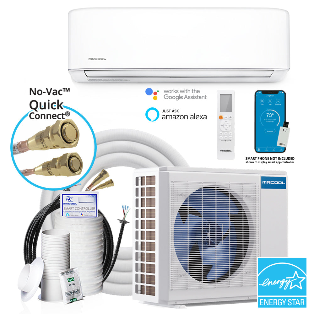 MRCOOL® E Star DIY 4th Gen 18k BTU Ductless Mini-Split Heat Pump Complete System 208-230V/60Hz